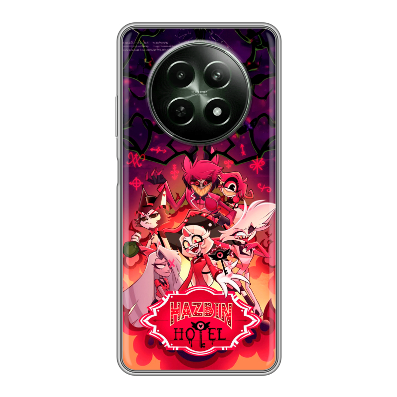 Силиконовый чехол на Realme 12 5G с принтом Hazbin Hotel Отель Хазбин Силиконовый чехол на Realme 12 5G с принтом Hazbin Hotel Отель Хазбин