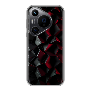 Силиконовый чехол на Huawei P70 Pro с принтом Абстракция