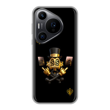 Силиконовый чехол на Huawei P70 Pro с принтом Золотой скрудж макдак Силиконовый чехол на Huawei P70 Pro с принтом Золотой скрудж макдак