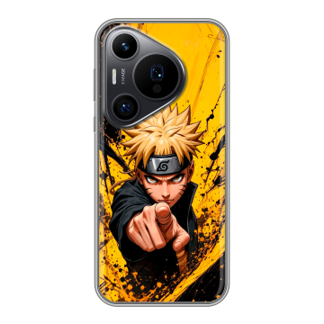 Силиконовый чехол на Huawei P70 Pro с принтом Naruto Наруто