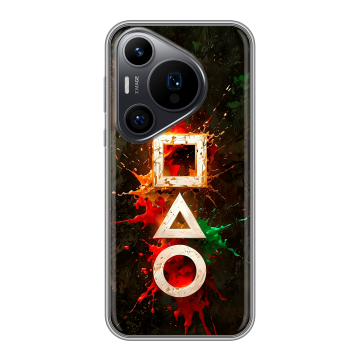 Силиконовый чехол на Huawei P70 Pro с принтом Squid Game Игра кальмара Силиконовый чехол на Huawei P70 Pro с принтом Squid Game Игра кальмара
