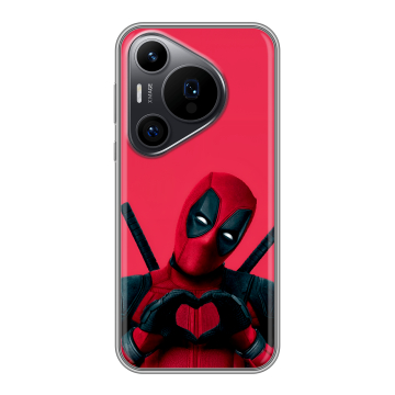 Силиконовый чехол на Huawei P70 Pro с принтом Дедпул Deadpool Силиконовый чехол на Huawei P70 Pro с принтом Дедпул Deadpool