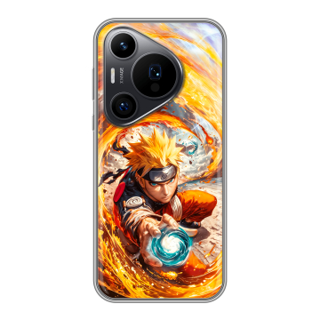 Силиконовый чехол на Huawei P70 Pro с принтом Аниме Наруто Naruto