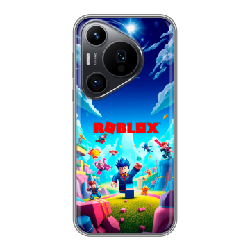 Силиконовый чехол на Huawei P70 Pro с принтом Roblox Роблокс Силиконовый чехол на Huawei P70 Pro с принтом Roblox Роблокс