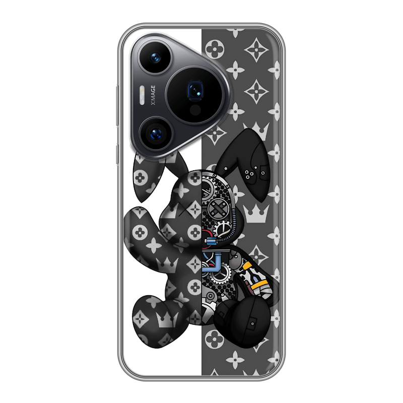 Силиконовый чехол на Huawei P70 Pro с принтом Луи робот Силиконовый чехол на Huawei P70 Pro с принтом Луи робот
