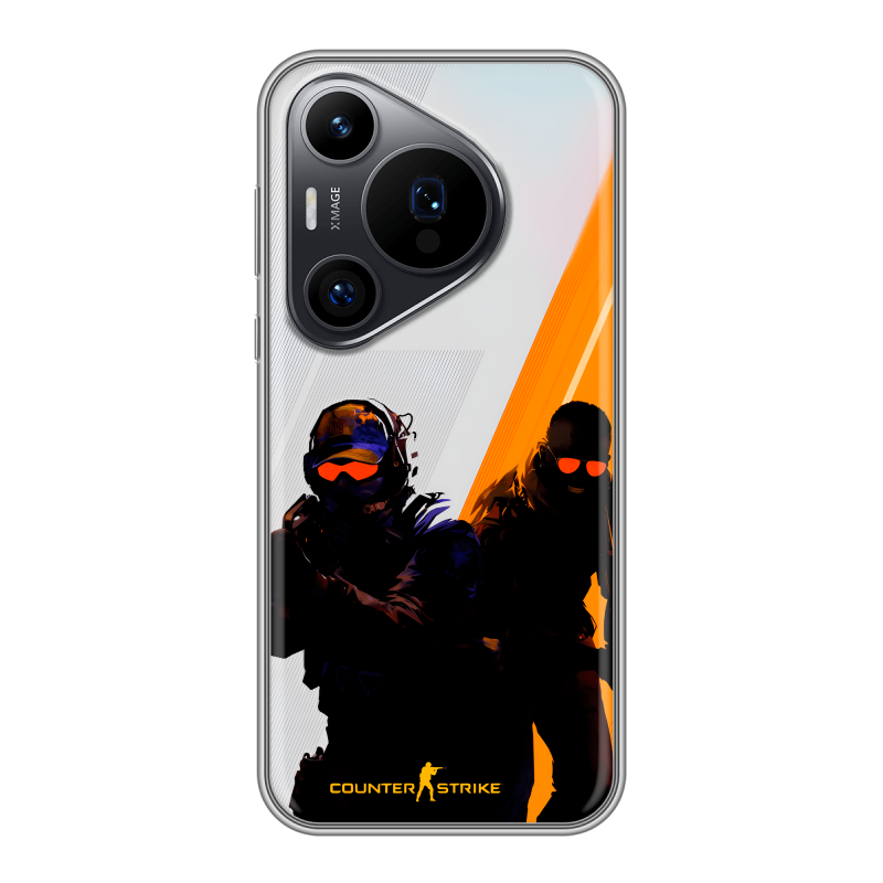 Силиконовый чехол на Huawei P70 Pro с принтом Контер страйк Counter strike Силиконовый чехол на Huawei P70 Pro с принтом Контер страйк Counter strike