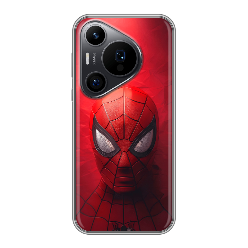 Силиконовый чехол на Huawei P70 Pro с принтом Spiderman Человек паук Силиконовый чехол на Huawei P70 Pro с принтом Spiderman Человек паук