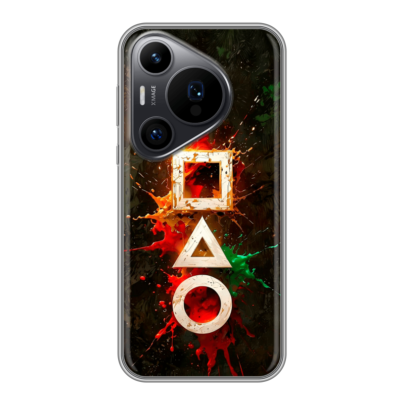 Силиконовый чехол на Huawei P70 Pro с принтом Squid Game Игра кальмара Силиконовый чехол на Huawei P70 Pro с принтом Squid Game Игра кальмара