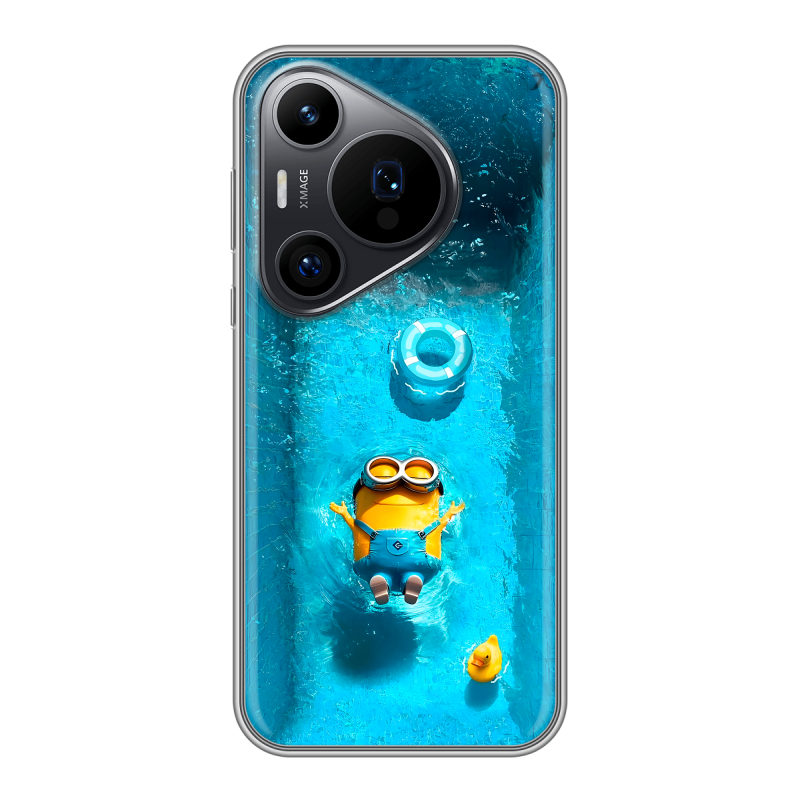Силиконовый чехол на Huawei P70 Pro с принтом Миньоны Силиконовый чехол на Huawei P70 Pro с принтом Миньоны
