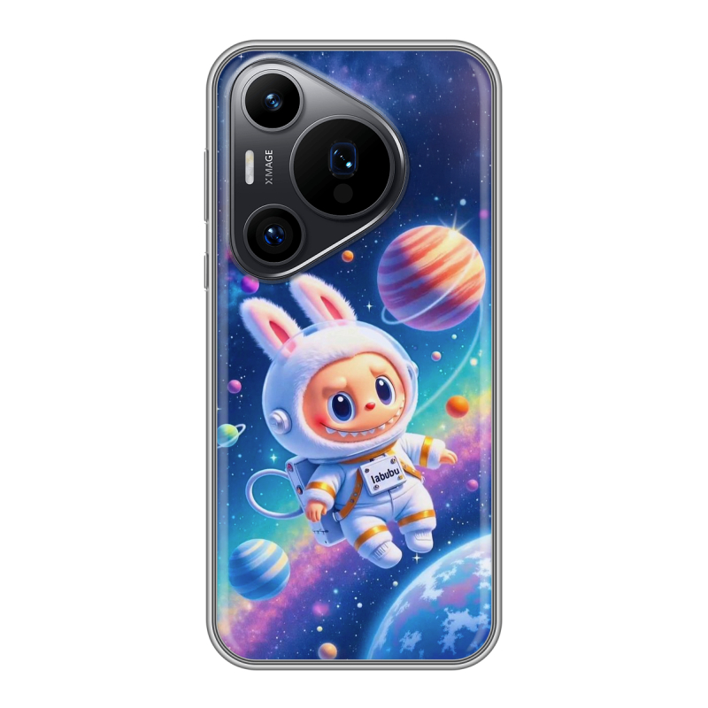 Силиконовый чехол на Huawei P70 Pro с принтом Labubu Лабубу Силиконовый чехол на Huawei P70 Pro с принтом Labubu Лабубу