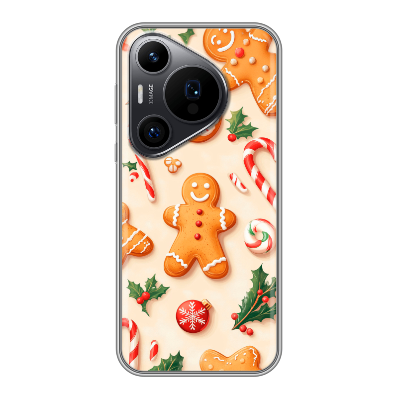 Силиконовый чехол на Huawei P70 Pro с принтом Новый год Силиконовый чехол на Huawei P70 Pro с принтом Новый год