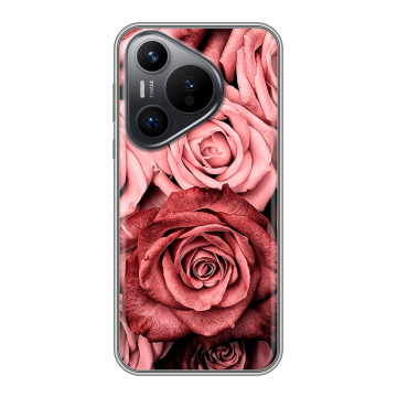 Силиконовый чехол на Huawei P70 с принтом Цветы розы Силиконовый чехол на Huawei P70 с принтом Цветы розы