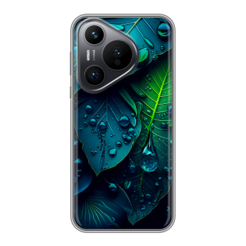 Силиконовый чехол на Huawei P70 с принтом Листья Силиконовый чехол на Huawei P70 с принтом Листья