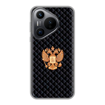 Силиконовый чехол на Huawei P70 с принтом Герб России принт