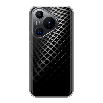 Силиконовый чехол на Huawei P70 с принтом Текстура металла