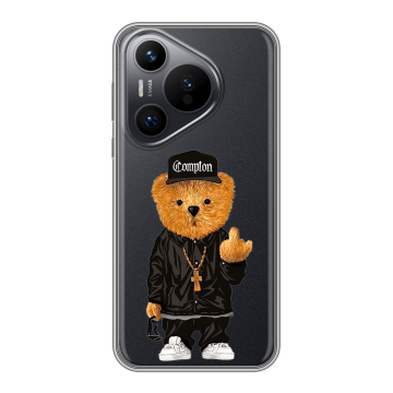 Силиконовый чехол на Huawei P70 с принтом Плюшевый медведь