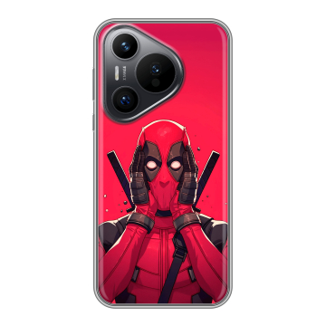 Силиконовый чехол на Huawei P70 с принтом Дедпул Deadpool Силиконовый чехол на Huawei P70 с принтом Дедпул Deadpool
