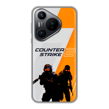 Силиконовый чехол на Huawei P70 с принтом Counter Strike