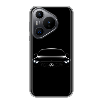 Силиконовый чехол на Huawei P70 с принтом Mercedes Мерседес