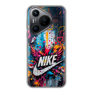 Силиконовый чехол на Huawei P70 с принтом Nike Найк Силиконовый чехол на Huawei P70 с принтом Nike Найк