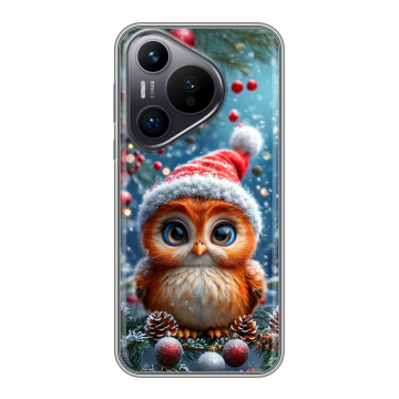 Силиконовый чехол на Huawei P70 с принтом Новый год Силиконовый чехол на Huawei P70 с принтом Новый год