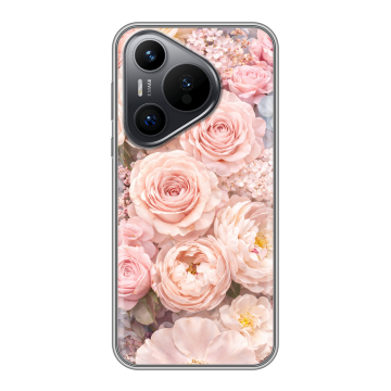 Силиконовый чехол на Huawei P70 с принтом женский