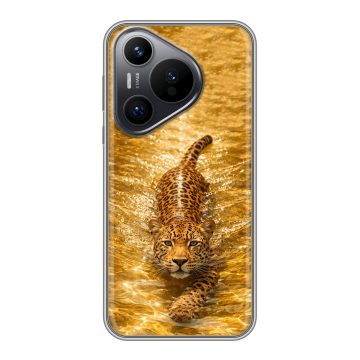 Силиконовый чехол на Huawei P70 с принтом женский