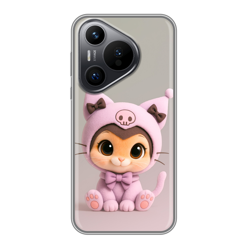 Силиконовый чехол на Huawei P70 с принтом Куроми Kuromi Силиконовый чехол на Huawei P70 с принтом Куроми Kuromi
