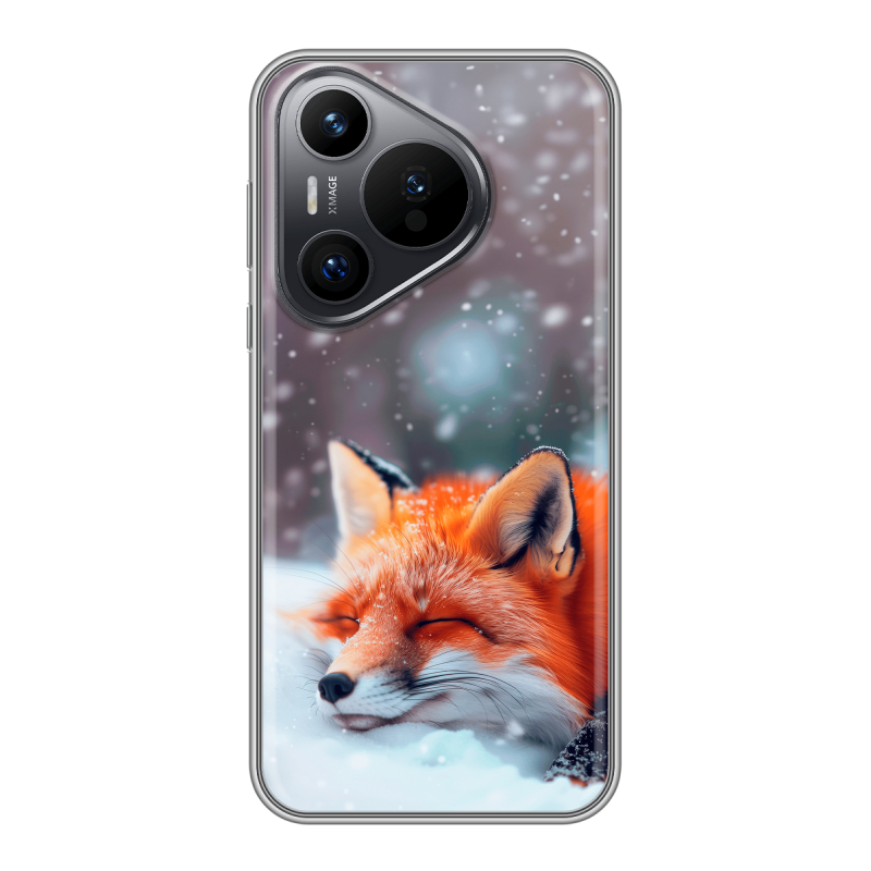Силиконовый чехол на Huawei P70 с принтом лиса Силиконовый чехол на Huawei P70 с принтом лиса