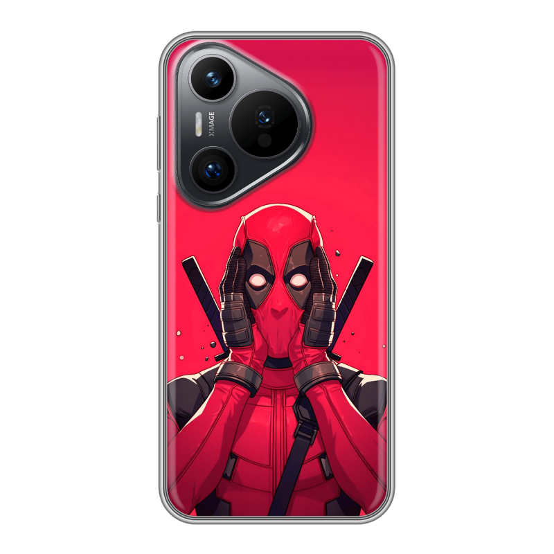 Силиконовый чехол на Huawei P70 с принтом Дедпул Deadpool Силиконовый чехол на Huawei P70 с принтом Дедпул Deadpool
