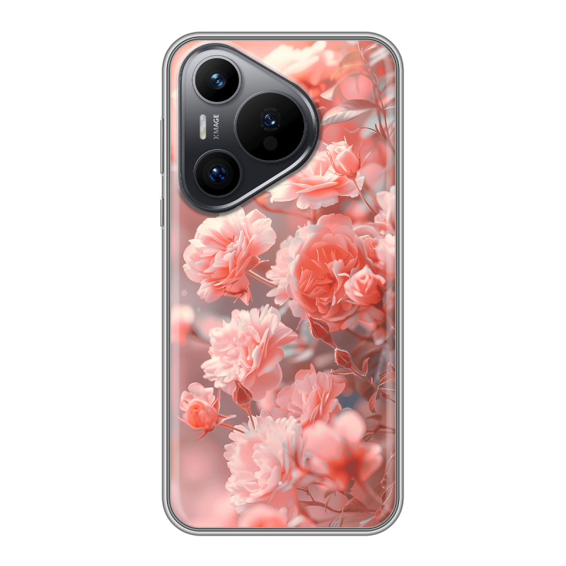 Силиконовый чехол на Huawei P70 с принтом Розы цветы Силиконовый чехол на Huawei P70 с принтом Розы цветы