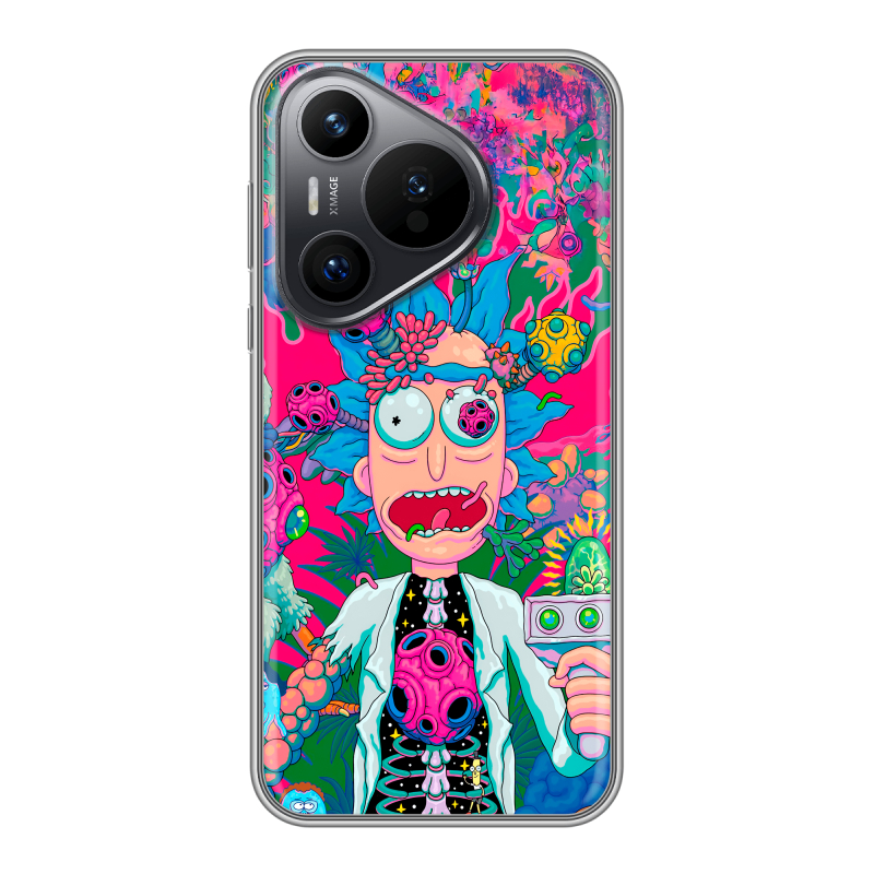 Силиконовый чехол на Huawei P70 с принтом Рик и Морти Rick Morty Силиконовый чехол на Huawei P70 с принтом Рик и Морти Rick Morty
