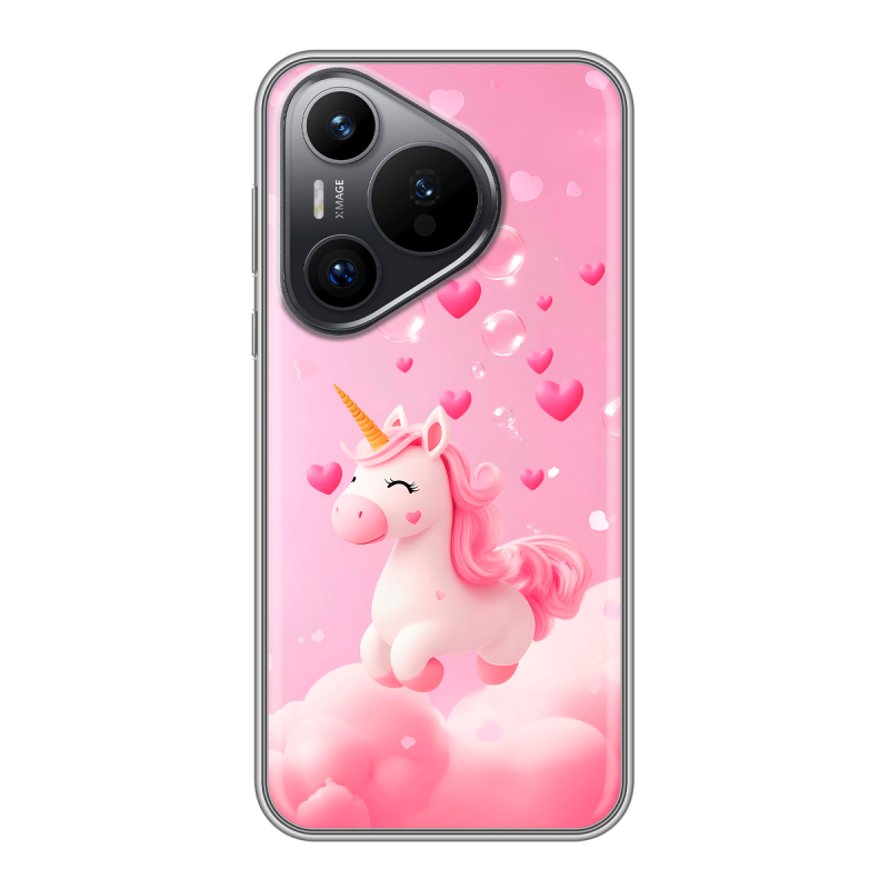 Силиконовый чехол на Huawei P70 с принтом Единорог Силиконовый чехол на Huawei P70 с принтом Единорог