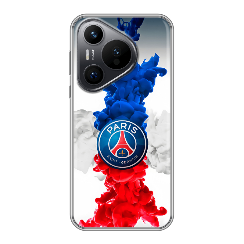 Силиконовый чехол на Huawei P70 с принтом PSG ПСЖ Силиконовый чехол на Huawei P70 с принтом PSG ПСЖ