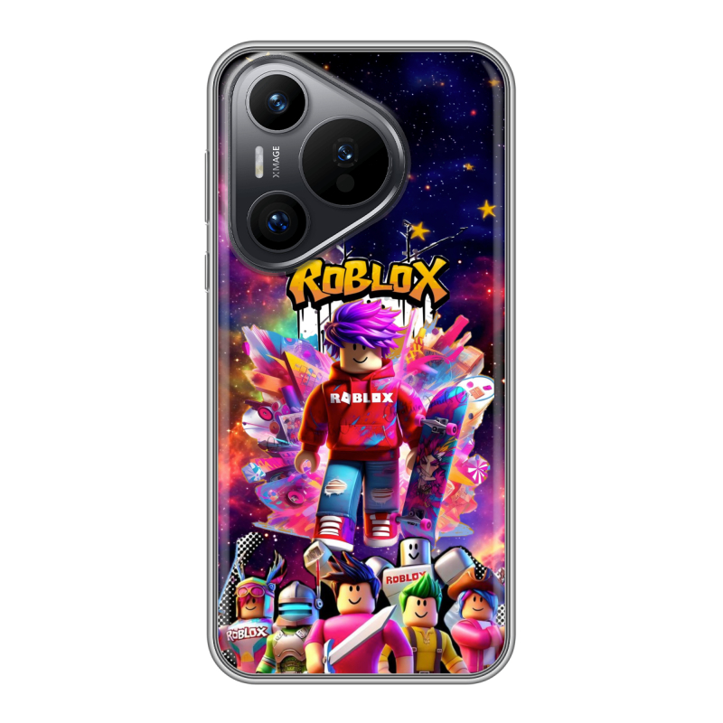 Силиконовый чехол на Huawei P70 с принтом Roblox Роблокс Силиконовый чехол на Huawei P70 с принтом Roblox Роблокс