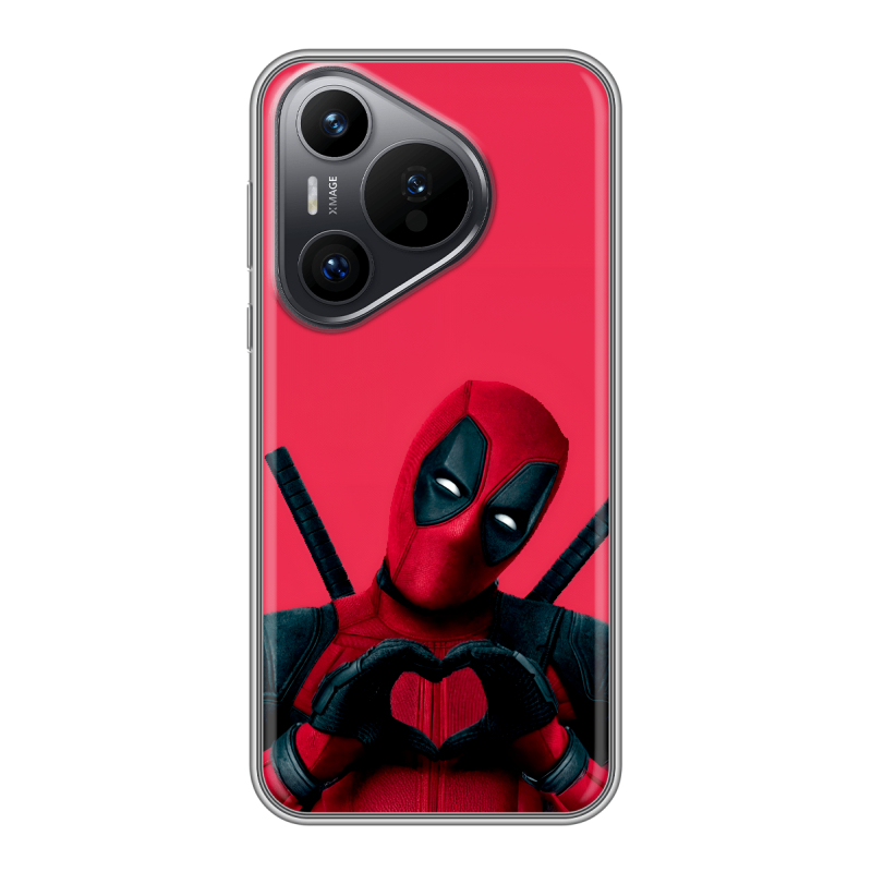Силиконовый чехол на Huawei P70 с принтом Дедпул Deadpool Силиконовый чехол на Huawei P70 с принтом Дедпул Deadpool