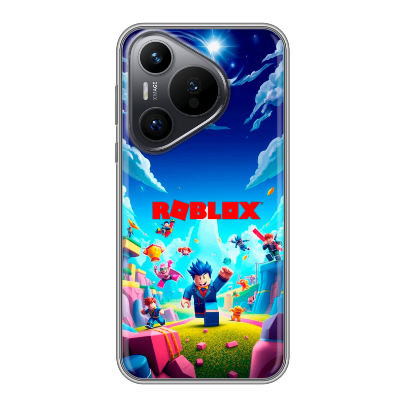 Силиконовый чехол на Huawei P70 с принтом Roblox Роблокс Силиконовый чехол на Huawei P70 с принтом Roblox Роблокс