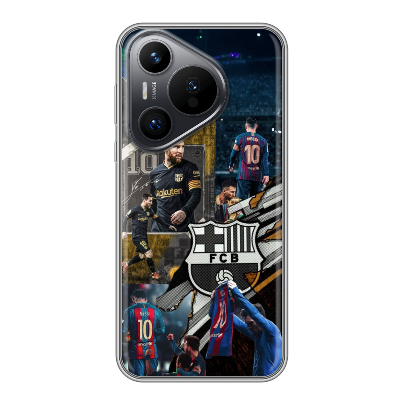 Силиконовый чехол на Huawei P70 с принтом Messi Barcelona Силиконовый чехол на Huawei P70 с принтом Messi Barcelona
