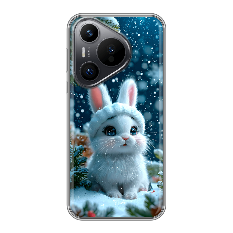Силиконовый чехол на Huawei P70 с принтом Новый год Силиконовый чехол на Huawei P70 с принтом Новый год