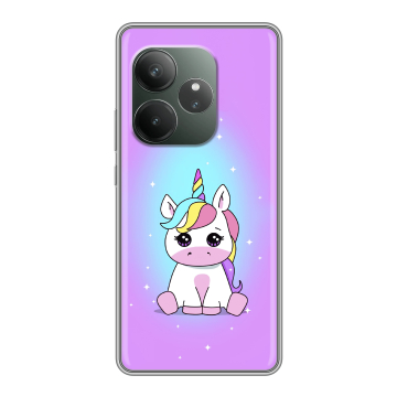 Силиконовый чехол на Realme GT Neo 6 SE с принтом Единорог