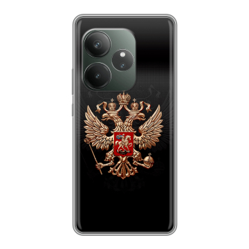Силиконовый чехол на Realme GT Neo 6 SE с принтом Герб России