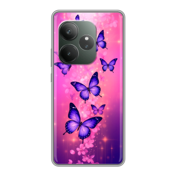Силиконовый чехол на Realme GT Neo 6 SE с принтом Бабочки