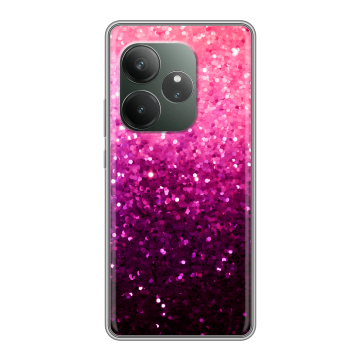 Силиконовый чехол на Realme GT Neo 6 SE с принтом Блестки