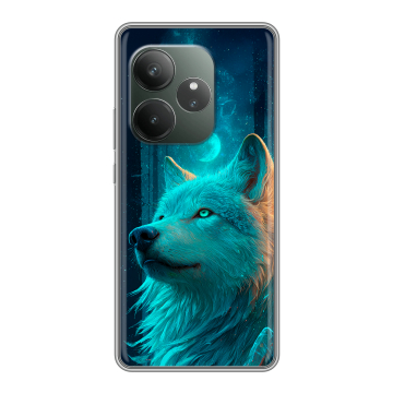 Силиконовый чехол на Realme GT Neo 6 SE с принтом бабочки саккура