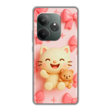 Силиконовый чехол на Realme GT Neo 6 SE с принтом для девочек