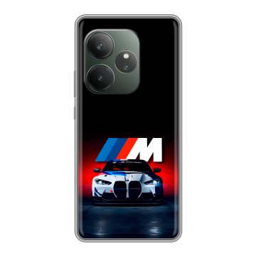 Силиконовый чехол на Realme GT Neo 6 SE с принтом БМВ BMW