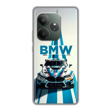 Силиконовый чехол на Realme GT Neo 6 SE с принтом БМВ BMW