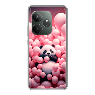 Силиконовый чехол на Realme GT Neo 6 SE с принтом Панда