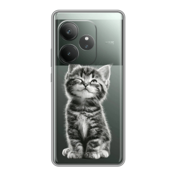 Силиконовый чехол на Realme GT Neo 6 SE с принтом Котенок