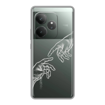 Силиконовый чехол на Realme GT Neo 6 SE с принтом Сотворение мира